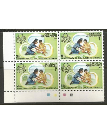 Escotismo Grenada / Grenadines 1976 50º Aniversário do Escotismo Feminino Mint 12.104